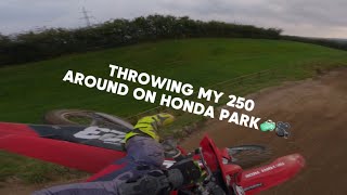 GasGas mc250f wide open on Randers Honda Park GoPro RAW [upl. by Eelik]