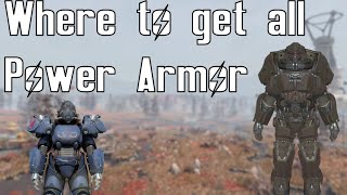 Where to get all suits of Power Armor in Fallout 76 [upl. by Sinnod]