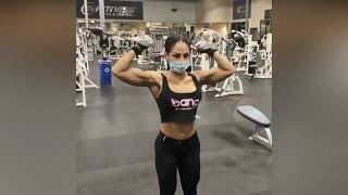 Fitness Girls Flexing Ripped Musclesg 💪 Young Muscle Women with ShreddedArms Fbb Posing Biceps [upl. by Yniattirb910]