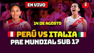 🔴En vivo PERÚ VS ITALIA AMISTOSO VOLEY SUB 17 PRE MUNDIAL CUADRANGULAR INTERNACIONAL [upl. by Lekcim]