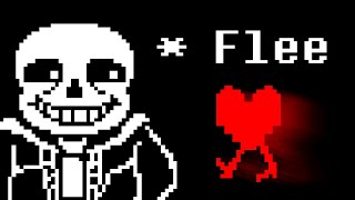 What if You FLEE From Sans  Undertale [upl. by Uzzial961]