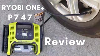 Ryobi One P747 Inflator  Super Useful Ryobi One Tool  Review amp Demo [upl. by Drofliw590]