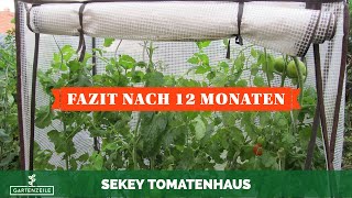 FAZIT nach 12 Monaten Sekey Tomatenhaus  Foliengewächshaus im Härtetest [upl. by Norreht203]