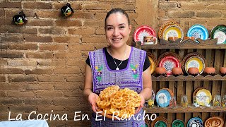 Postre Muy Mexicano 🇲🇽🥰 Buñuelos de Viento La Cocina En El Rancho [upl. by Ainorev]