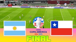 ARGENTINA vs CHILE  Copa America 2024 Final  Full Match All Goals  Football Match [upl. by Leona651]