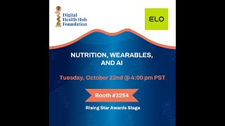 Nutrition Wearables and AI [upl. by Orji]