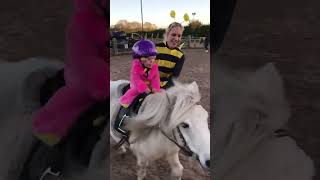 When you’re trick amp treating at 9 but have a riding lesson at 8 horseriding horse funnyanimal [upl. by Serg]