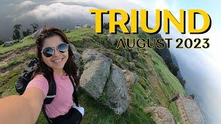 TRIUND TREK IN MONSOON  Triund Vlog August 2023  Ep 3  Rutuja Bhagwat Vlogs [upl. by Nelloc]