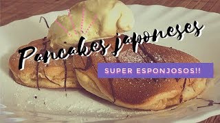 Pancakes japoneses  Hot cakes japoneses  ESPONJOSOS [upl. by Gati527]