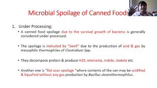 quotSpoilage of Canned Food Part 1quot By Dr Abhishek Thakur Assistant Professor CoF [upl. by Mistrot59]