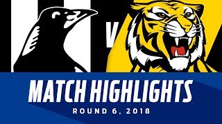 Match Highlights Collingwood v Richmond  Round 6 2018  AFL [upl. by Naliorf884]