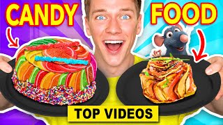 SHOCKING Making FOOD Out Of CANDY Challenges Learn How To Make Real vs DIY Pranks  Collins Key [upl. by Asirrak]