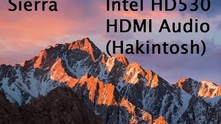 Hakintosh sierra 1012 HDMI Audio enable [upl. by Anairdna]