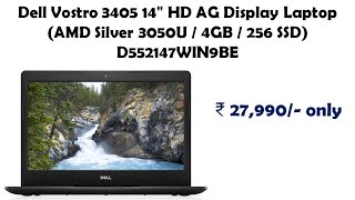 Dell Vostro 3405 14quot HD AG Display Laptop AMD Silver 3050U  4GB  256 SSD D552147WIN9BE reviews [upl. by Neeruam632]