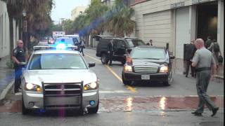 Classic JOE BIDEN Vice President Motorcade CHARLESTON DEBATE [upl. by Mastic]