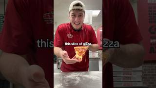 Turning a slice of pizza 100x LARGER wow pizza food large big youtubeshorts shorts foodie [upl. by Eitsirc]