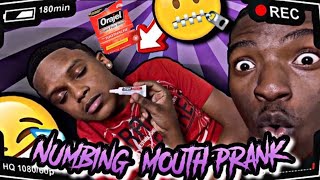 NUMBING MOUTH PRANK ON COUSIN [upl. by Wennerholn]