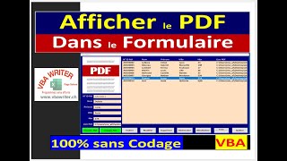 VBA  Affichez et Visualisez des PDFs dans UserForms Facilement VBA Sans Codage93 VbaWriterch [upl. by Beck]