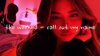 the weeknd  call out my name sped up  reverb [upl. by Engleman]