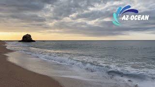 Serenity Above the Sea 4K Ocean Landscape amp Piano Echoes 🌤️ Cloud Whisper  AZ Ocean Waves [upl. by Nofpets]