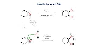 Epoxide opening in acid [upl. by Timmi]