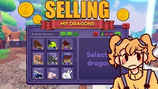 SELLING MY INVENTORY 🌈 ARANGA RAINBOW 🌈 Dragon Adventures [upl. by Aitropal]