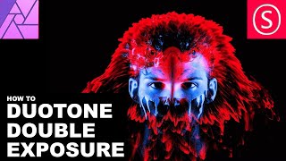 Affinity Photo  Duotone Double Exposure  Design Trends Tutorial [upl. by Clapper]