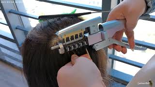 6D hair extensions second generation  Tutorial on how to install the extensions [upl. by Herwin]