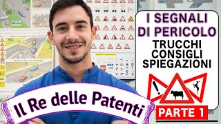 SEGNALI DI PERICOLO PT1  IL RE DELLE PATENTI  PATENTE B  ESAME DI TEORIA [upl. by Annonyw]