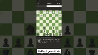 Chess Stafford gambit [upl. by Ydniw95]