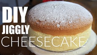 DIY JIGGLY Japanese Cotton CHEESECAKE Recipe  You Made What [upl. by Ruyam]