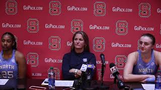 UNC Head Coach Courtney Banghart and players post game press conference following loss to NC State [upl. by Valenza302]