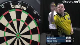 Thibault Tricole vs Dave Chisnall Premier tour Player Championship 8 a Leicester le 09 avril 2024 [upl. by Ardnaet593]