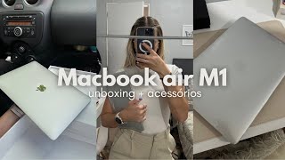 Macbook Air M1 Unboxing  acessórios [upl. by Weide112]