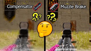 Will the Muzzle brake replace the Compensator 🤔 pubg gaming [upl. by Nitsew483]