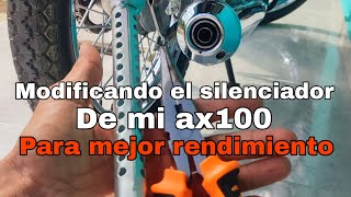 🔥modificando el silenciador de mi ax100 🔥💨 [upl. by Nared]