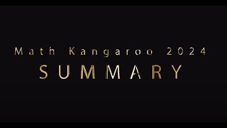 Math Kangaroo 2024 Summary [upl. by Lemuela]