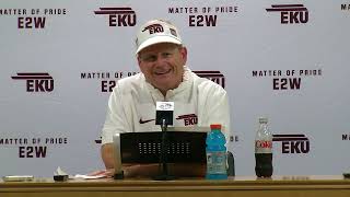 EKU Colonels FB Coach Walt Wells Postgame vs Kentucky [upl. by Inahc]