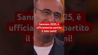 Sanremo 2025 è ufficialmente partito il toto nomi [upl. by Ahsehyt909]