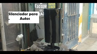 Como fabricar un silenciador para cualquier modelo de auto [upl. by Lanam249]