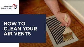 How to Clean Air Supply or HVAC Diffuser Vents  American Home Shield [upl. by Eeryt92]