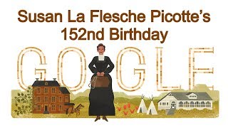 Susan La Flesche Picotte  Susan La Flesche Picotte’s 152nd Birthday  June 17 2017 Google Doodle [upl. by Hnad]