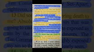 SN ROMANS CH 7 TRUTH SCRIPTURES TORAH 10 COMMANDMENTS YAHUAH [upl. by Triny]