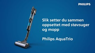 Nye AquaTrio  Slik setter du sammen oppsettet med støvsuger og mopp [upl. by Craven]