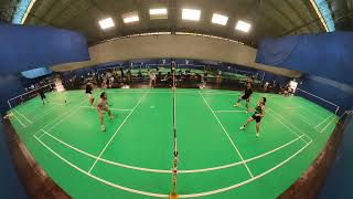 Badminton with Adam Anna Arcel and K 🏸 [upl. by Idihc]