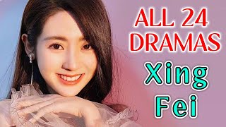 Drama List Xing Fei  All 24 dramas  邢菲  CDW [upl. by Brigida]