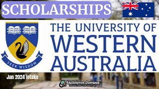 The university of Western Australia  Scholarships Study in Australia  Jan 2024 Intake [upl. by Anaj]