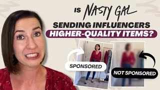 Nasty Gal Review  Nasty Gal Haul  Not Sponsored vs Sponsored items [upl. by Kore238]