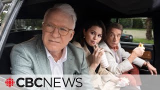 Martin Short Selena Gomez and Steve Martin chat Only Murders in the Building [upl. by Adamis352]