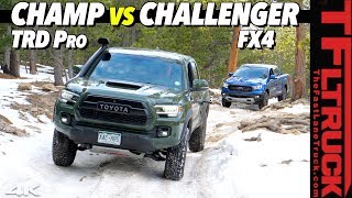 Can the TurboCharged Ford Ranger Beat the BestSelling Toyota Tacoma TRD Pro OffRoad Smackdown [upl. by Nabe]